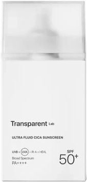 Фото Сонцезахисний крем для обличчя з центелою Transparent Lab Ultra Fluid Cica Sunscreen SPF 50+