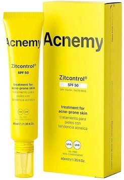 Фото Сонцезахисний крем-актив для шкіри, схильної до акне Acnemy Zitcontrol SPF 50 Treatment For Acne-Prone Skin