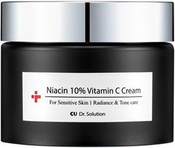 Фото Освітлюючий крем з ніацинамідом 10% та вітаміном C CU Skin Dr.Solution Niacin 10% Vitamin C Cream