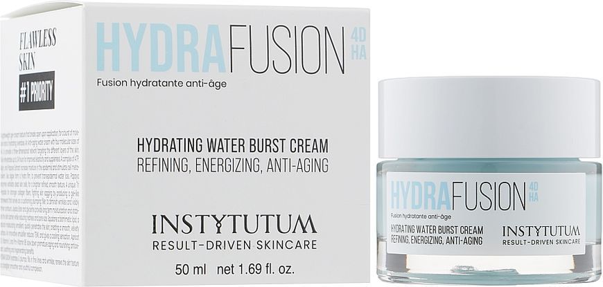Фото Зволожувальний гель-крем з 4 видами гіалуронової кислоти Instytutum HydraFusion 4D Hydrating Water Burst Cream