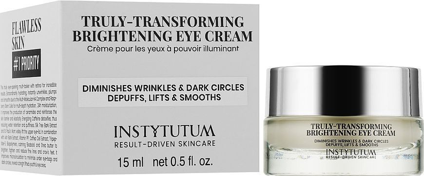 Фото Освітлювальний крем для ділянки навколо очей Instytutum Truly-Transforming Brightening Eye Cream