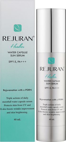 Фото Сонцезахисна сироватка для обличчя Rejuran Healer Water Capsule Sun Serum SPF 15+ PA+++