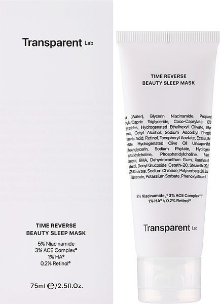 Фото Маска для обличчя Transparent Lab Time Reverse Beauty Sleep Mask