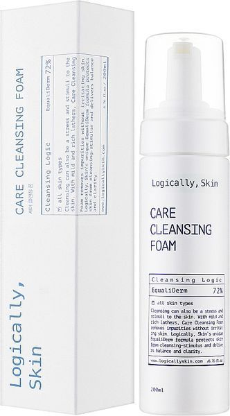Фото М&rsquo;яка очищувальна пінка для вмивання Logically, Skin Care Cleansing Foam