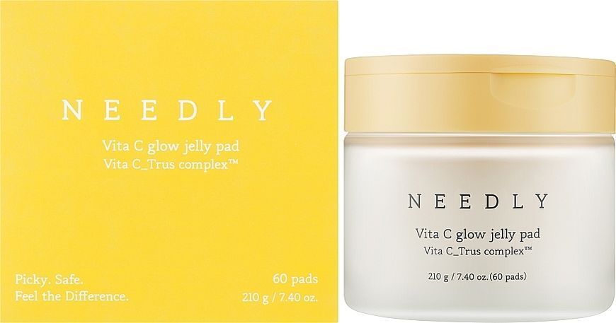 Фото Зволожувальні тонер-педи для сяйва шкіри Needly Vita C Glow Jelly Pad