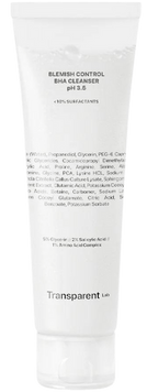 Фото Очищувальний гель для шкіри схильної до акне Transparent Lab Blemish Control BHA Cleanser pH 3.5