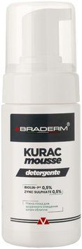 Фото Пінка для вмивання з пребіотиками Braderm Kurac Mousse